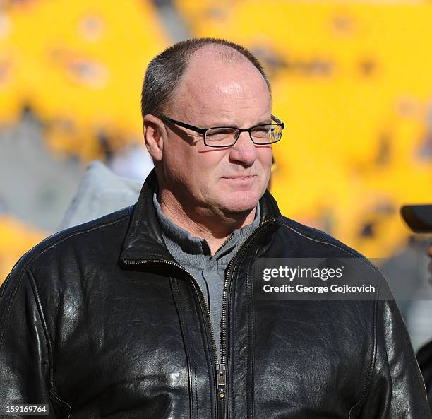 General Manager Kevin Colbert of the Pittsburgh Steelers looks on from the sideline before a game against the Cincinnati Bengals at Heinz Field on...