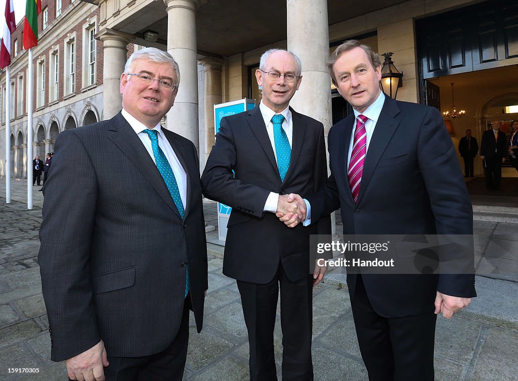 President of the European Council, Herman Van Rompuy Visits Dublin