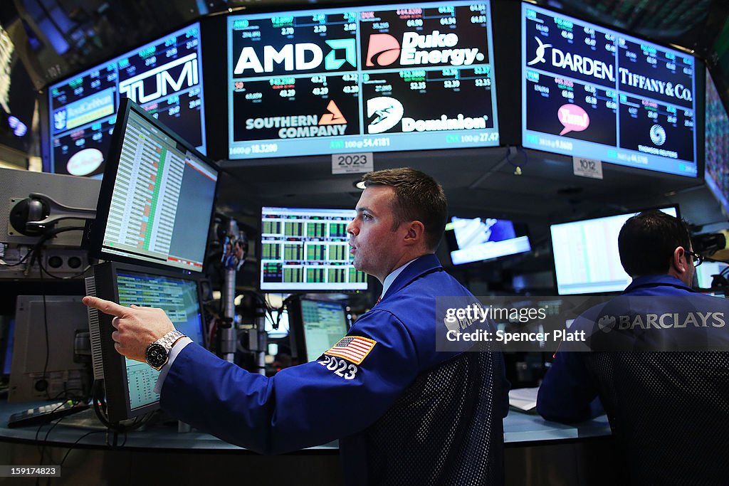 Stocks Climb At Open Of New York Stock Exchange