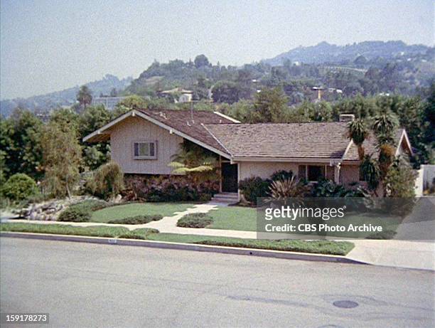 The home of the Brady family in THE BRADY BUNCH episode, "Hawaii Bound." Original air date September 22, 1972. Image is a screen grab.