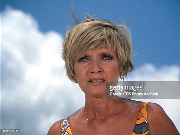 Florence Henderson as Carol Brady in THE BRADY BUNCH episode, "Hawaii Bound." Original air date September 22, 1972. Image is a screen grab.