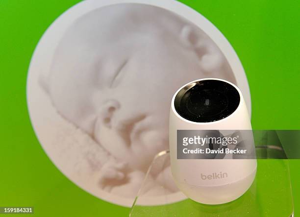 The Belken WeMo Baby is displayed at the 2013 International CES at the Las Vegas Convention Center on January 9, 2013 in Las Vegas, Nevada. The...