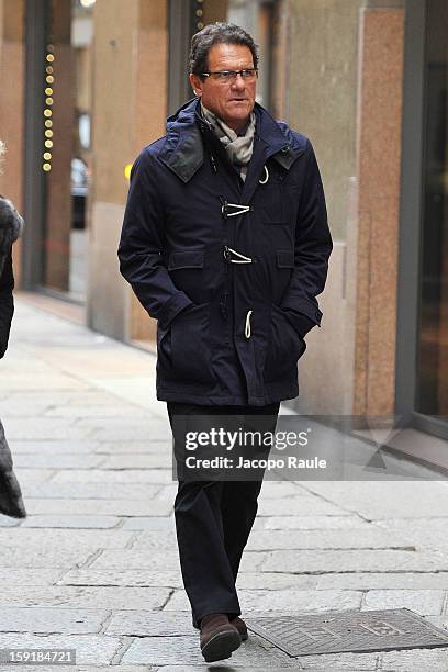 Fabio Capello sighted on January 9, 2013 in Milan, Italy.