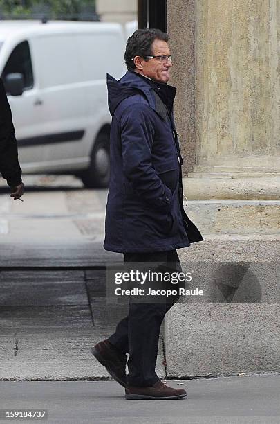 Fabio Capello sighted on January 9, 2013 in Milan, Italy.