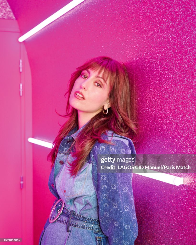 Ehla Singer Léa Luciani aka Ehla is photographed for Paris Match on June ...
