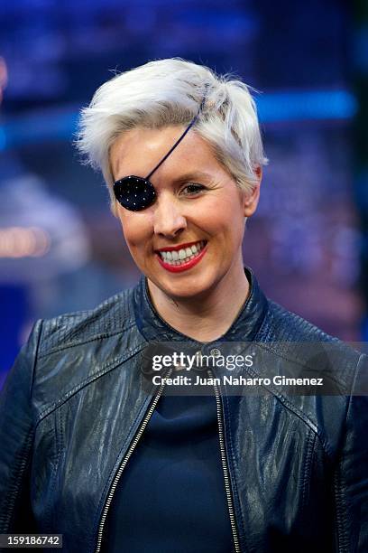 Maria Villota attends "El Hormiguero" Tv show at Vertice Studio on January 9, 2013 in Madrid, Spain.