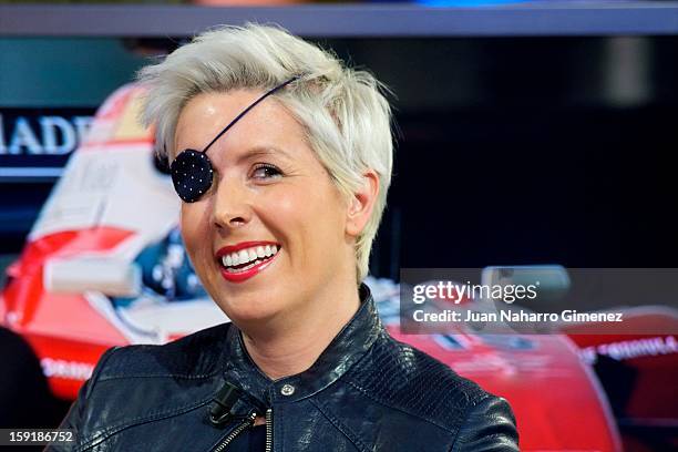 Maria de Villota attends "El Hormiguero" Tv show at Vertice Studio on January 9, 2013 in Madrid, Spain.