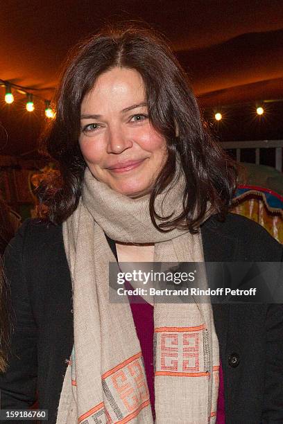 Actress Marianne Denicourt attends the 'Menelas rebetiko rapsodie' premiere at Le Grand Parquet on January 9, 2013 in Paris, France.