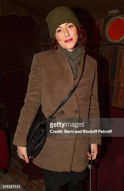 Actress Blandine Bellavoir attends the 'Menelas rebetiko rapsodie' premiere at Le Grand Parquet on January 9, 2013 in Paris, France.