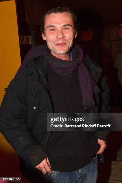 Actor Robinson Stevenin attends the 'Menelas rebetiko rapsodie' premiere at Le Grand Parquet on January 9, 2013 in Paris, France.