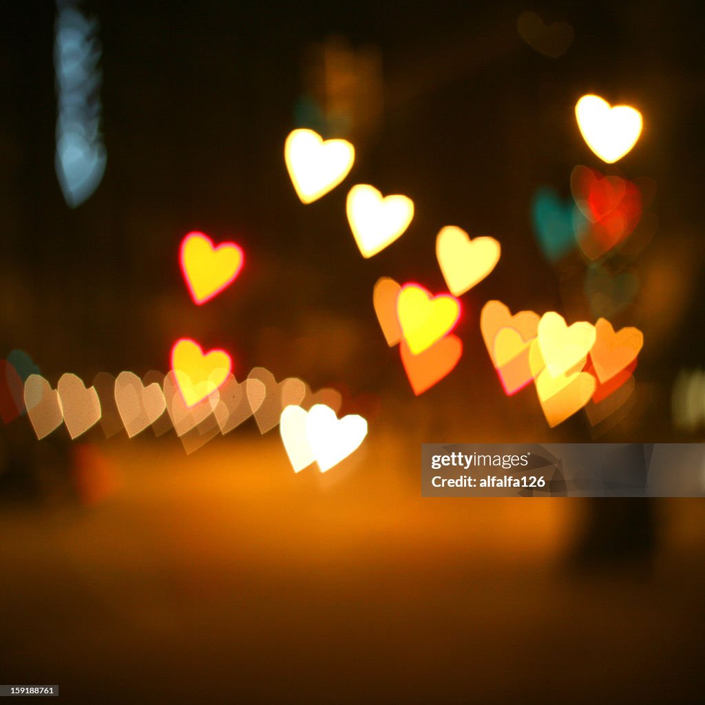 Heart bokeh