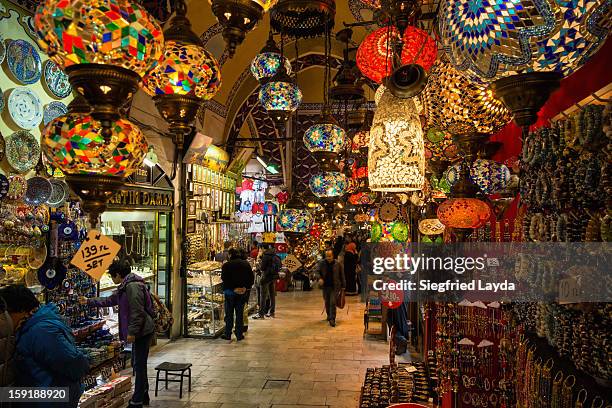 istanbul, grand bazaar - grand bazaar istanbul stock pictures, royalty-free photos & images