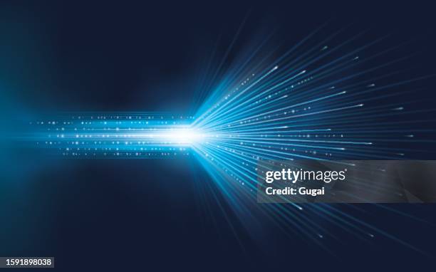 abstract dynamic light lines background. abstract technology digital futuristic. diagonal stripes lines with glowing light rays - fiber optics lines stock illustrations
