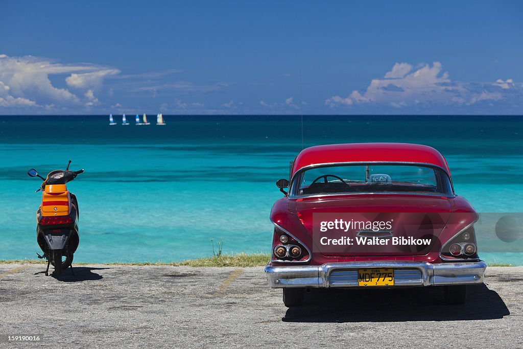 Varadero Beach with 1958 US-made Cheverlot