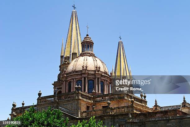 die kathedrale von guadalajara - guadalajara mexiko stock-fotos und bilder