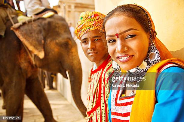 young teenage couple in india - amer fort stock pictures, royalty-free photos & images