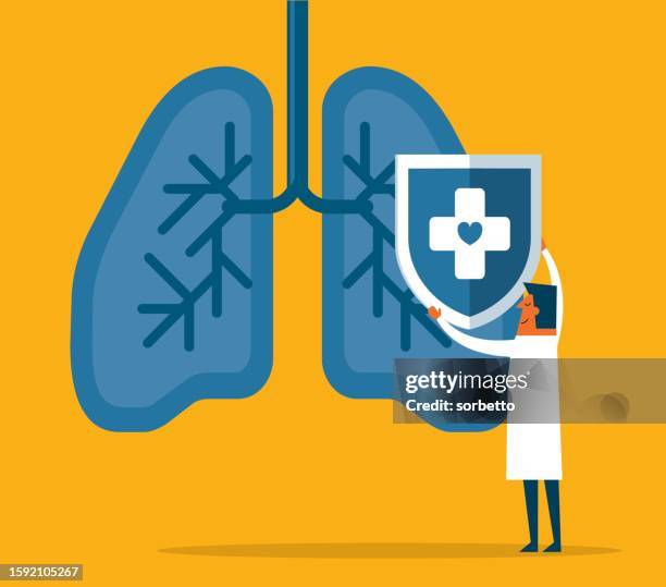 human lungs protection - guarding stock illustrations