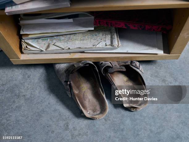 Artist, writer and broadcaster Grayson Perry is photographed in his studio on June 30, 2023 in London, England.