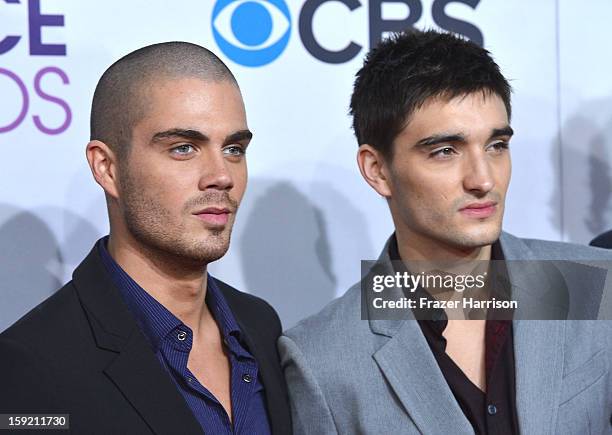 Singers Max George and Tom Parker of The Wanted attend the 39th Annual People's Choice Awards at Nokia Theatre L.A. Live on January 9, 2013 in Los...