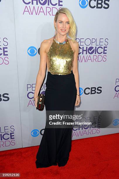 Actress Naomi Watts attends the 39th Annual People's Choice Awards at Nokia Theatre L.A. Live on January 9, 2013 in Los Angeles, California.