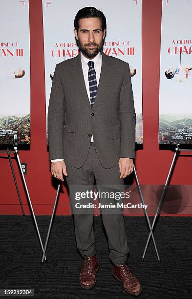 Jason Schwartzman attends a screening of "A Glimpse Inside The Mind Of Charles Swan III" at Landmark's Sunshine Cinema on January 9, 2013 in New York...