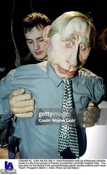 VLADMIR PUTIN PUPPET ON RUSSIAN TV SHOW, News Photo