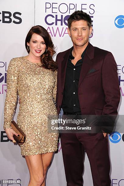 Actor Jensen Ackles and Daneel Harris attend the 2013 People's Choice Awards at Nokia Theatre L.A. Live on January 9, 2013 in Los Angeles, California.