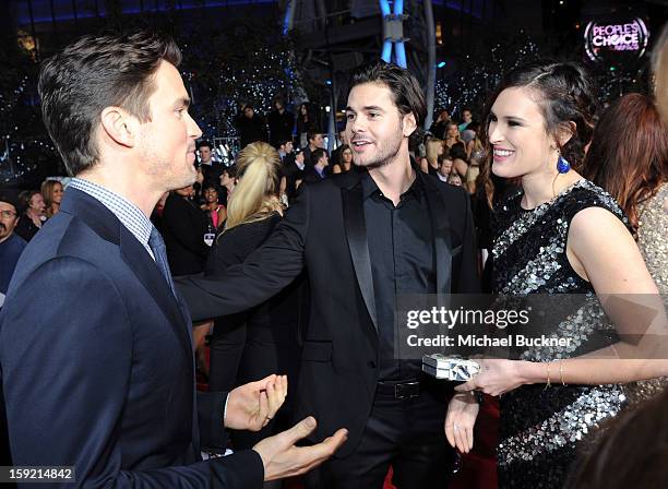 Actors Matt Bomer, Jayson Blair and Rumer Willis attend the 39th Annual People's Choice Awards at Nokia Theatre L.A. Live on January 9, 2013 in Los...