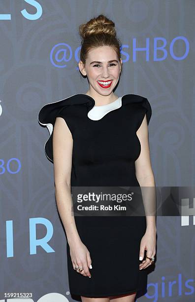 Zosia Mamet attends the HBO "Girls" Season 2 premiere at the NYU Skirball Center on January 9, 2013 in New York City.