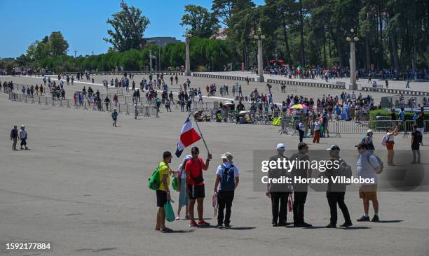 Pilgrims gather under a strong sun at the sanctuary premises as members of the faithful of all ages and nationalities start arriving the day before...