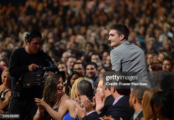 Singer Tom Parker of The Wanted in the audience at the 39th Annual People's Choice Awards at Nokia Theatre L.A. Live on January 9, 2013 in Los...