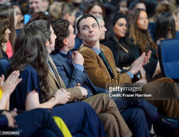 Actor Jim Parsons in the audience at the 39th Annual People's Choice Awards at Nokia Theatre L.A. Live on January 9, 2013 in Los Angeles, California.
