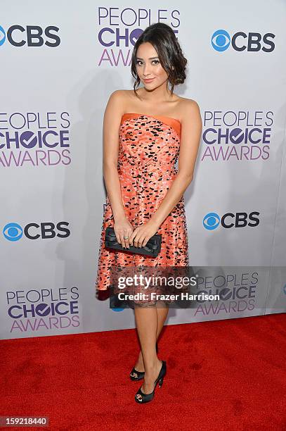 Actress Shay Mitchell attends the 39th Annual People's Choice Awards at Nokia Theatre L.A. Live on January 9, 2013 in Los Angeles, California.