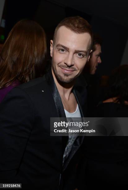 Actor Joey Lawrence poses backstage at the 39th Annual People's Choice Awards at Nokia Theatre L.A. Live on January 9, 2013 in Los Angeles,...