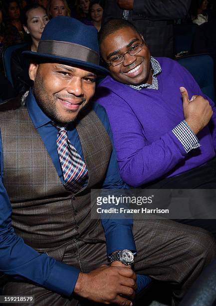 Actor Anthony Anderson and brother Roger Anderson attend the 39th Annual People's Choice Awards at Nokia Theatre L.A. Live on January 9, 2013 in Los...