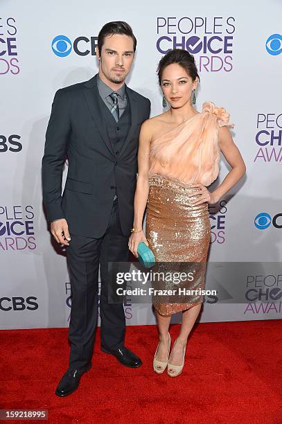 Actress Kristin Kreuk and Jay Ryan attend the 39th Annual People's Choice Awards at Nokia Theatre L.A. Live on January 9, 2013 in Los Angeles,...