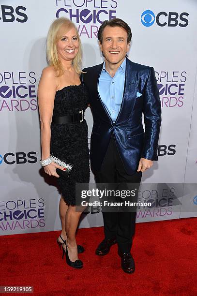 Personality Robert Herjavec and guest attend the 39th Annual People's Choice Awards at Nokia Theatre L.A. Live on January 9, 2013 in Los Angeles,...