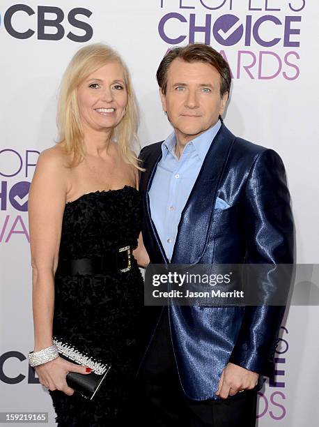 Personality Robert Herjavec and Diane Plese attend the 39th Annual People's Choice Awards at Nokia Theatre L.A. Live on January 9, 2013 in Los...