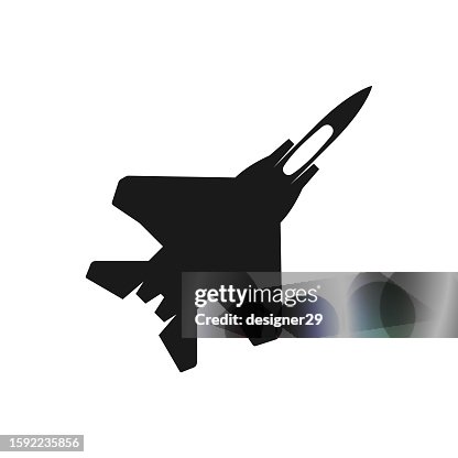 Fighter Jet Icon. Fighter Jet Icon.