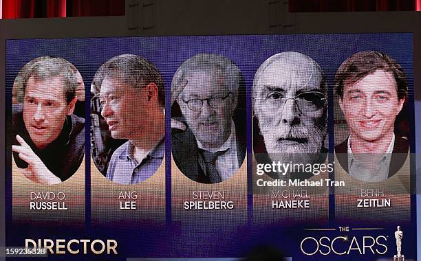 The 85th Academy Awards nominations announcement held at AMPAS Samuel Goldwyn Theater on January 10, 2013 in Beverly Hills, California.