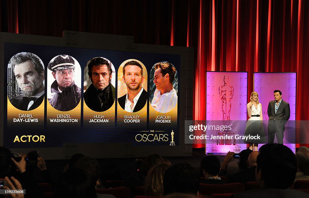 85th Academy Awards Nominations Announcement