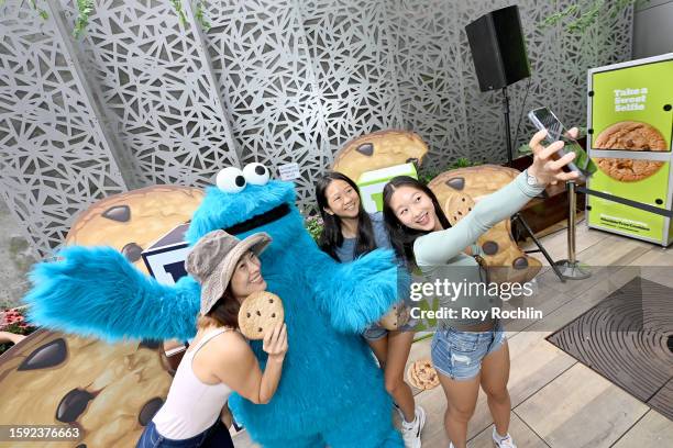 Sesame Street’s Costume Character Cookie Monster joins cookie fans at DoubleTree by Hilton Times Square South on Friday, August 4, 2023. In addition...