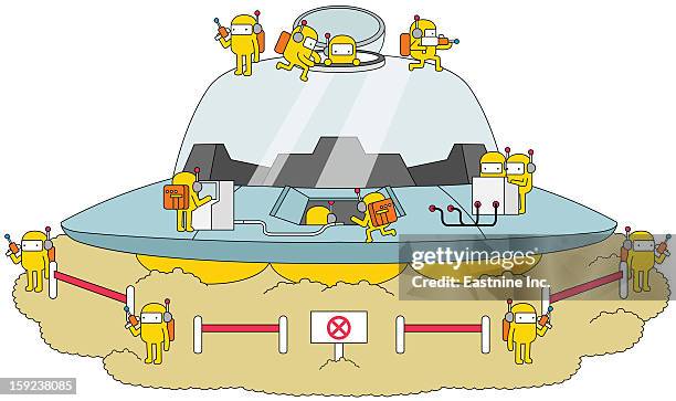 idea world - machine guard stock illustrations