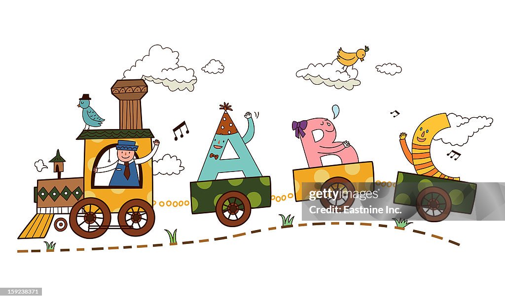 Alphabet Train High-Res Vector Graphic - Getty Images