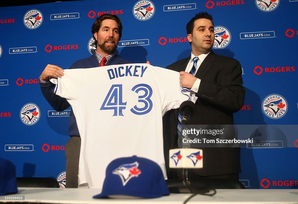 Toronto Blue Jays Introduce R.A. Dickey