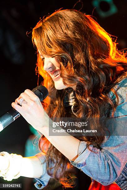 Singer Britt Nicole performs at The Roxy Theatre on January 9, 2013 in West Hollywood, California.