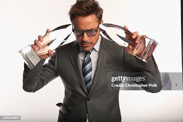 Actor Robert Downey Jr. Poses for a portrait during the 39th Annual People's Choice Awards at Nokia Theatre L.A. Live on January 9, 2013 in Los...