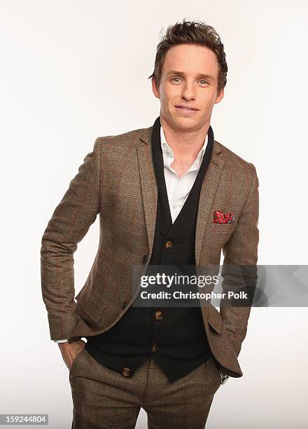 Actor Eddie Redmayne poses for a portrait during the 39th Annual People's Choice Awards at Nokia Theatre L.A. Live on January 9, 2013 in Los Angeles,...