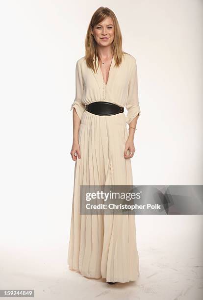 Actress Ellen Pompeo poses for a portrait during the 39th Annual People's Choice Awards at Nokia Theatre L.A. Live on January 9, 2013 in Los Angeles,...