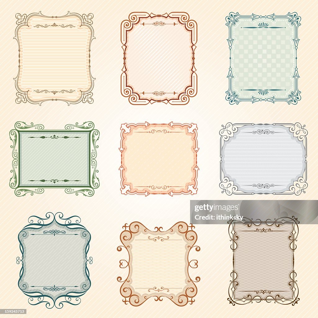 Age Vector Frame Retro Frame Vector Vector Vintage Frame